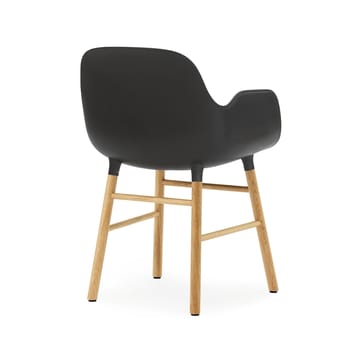 Cadeira Form - preto, pernas carvalho - Normann Copenhagen