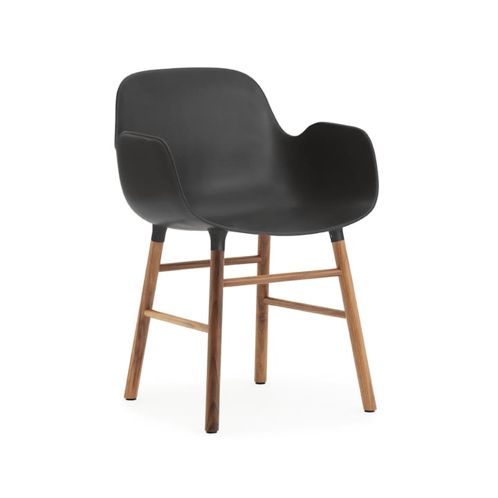 Cadeira Form - Preto, pernas verniz - Normann Copenhagen