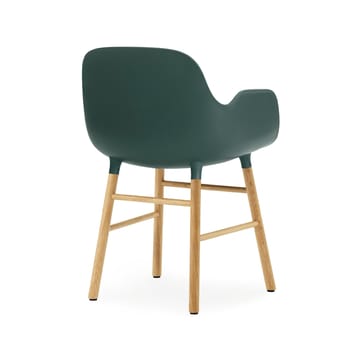 Cadeira Form - verde, pernas carvalho - Normann Copenhagen