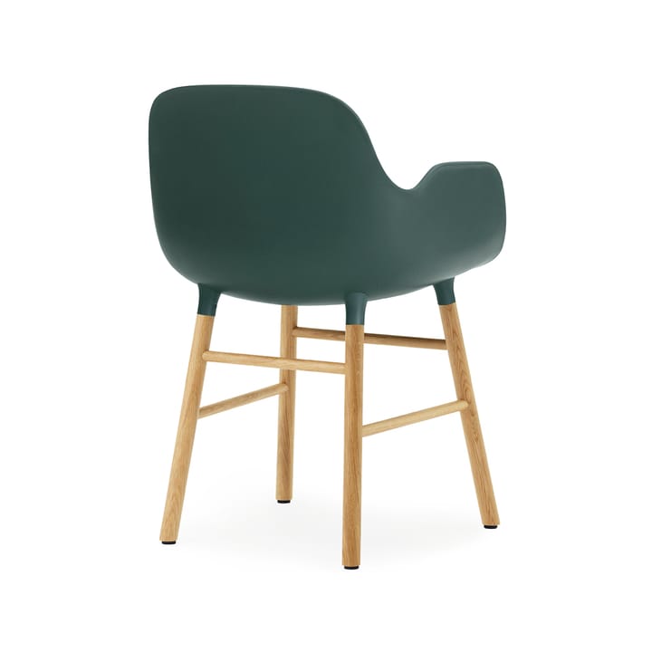 Cadeira Form, verde, pernas carvalho Normann Copenhagen