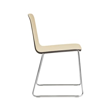 Cadeira Just - Folheado, Borda Preta, Suporte de Metal Preto - Normann Copenhagen