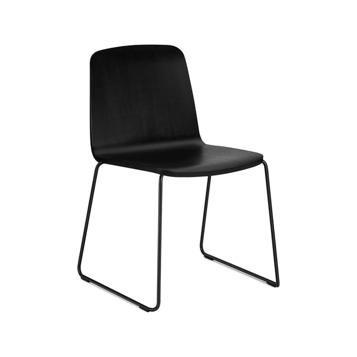 Cadeira Just - Preto, Borda Preta, Suporte de Metal Preto - Normann Copenhagen