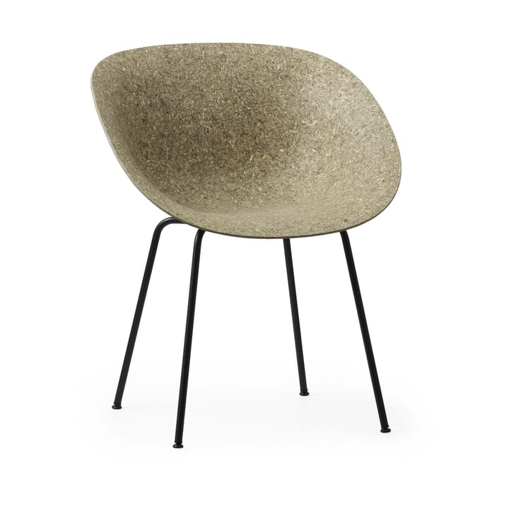 Cadeira Mat Armchair - Seaweed-black steel - Normann Copenhagen