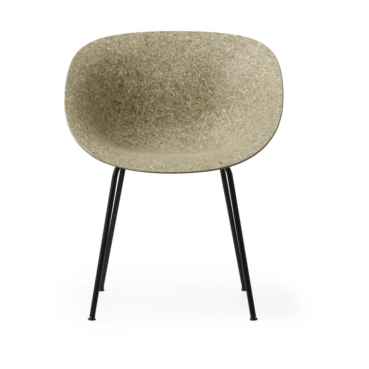 Cadeira Mat Armchair - Seaweed-black steel - Normann Copenhagen