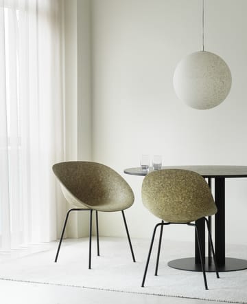 Cadeira Mat Armchair - Seaweed-black steel - Normann Copenhagen