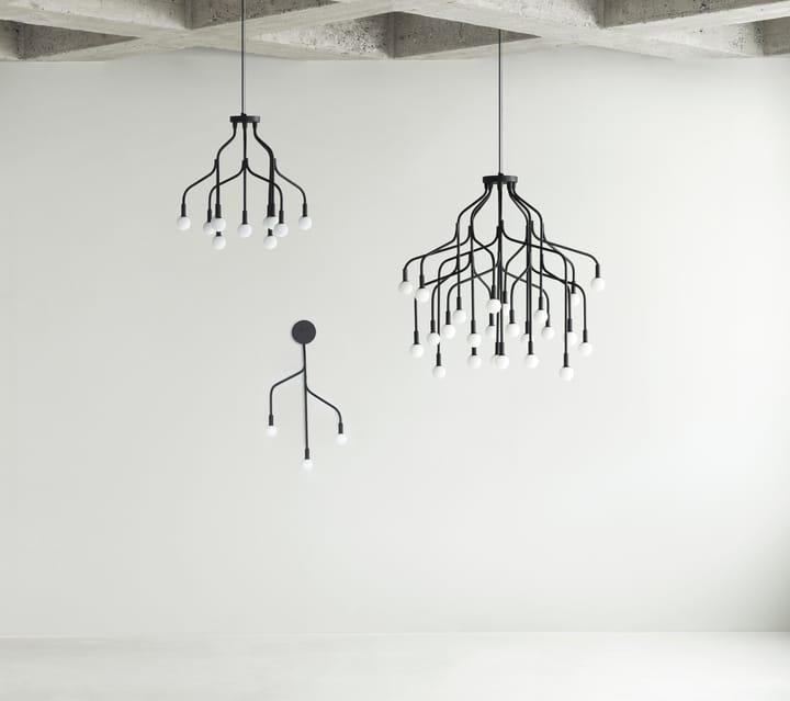 Candeeiro suspenso Vekst large, Preto Normann Copenhagen