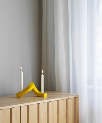 Castiçal Crooked 2 - Yellow - Normann Copenhagen