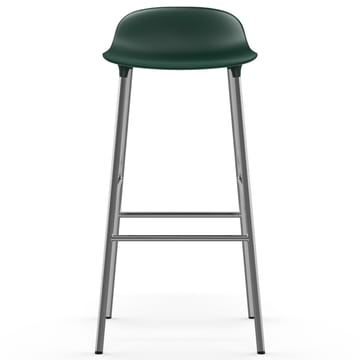 Form Cadeira bar com pernas cromadas 75 cm - Verde - Normann Copenhagen