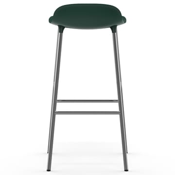 Form Cadeira bar com pernas cromadas 75 cm - Verde - Normann Copenhagen