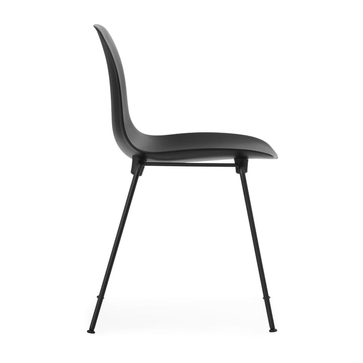 Form Chair cadeira empilhável com pés pretos, 2 peças, Preto - undefined - Normann Copenhagen