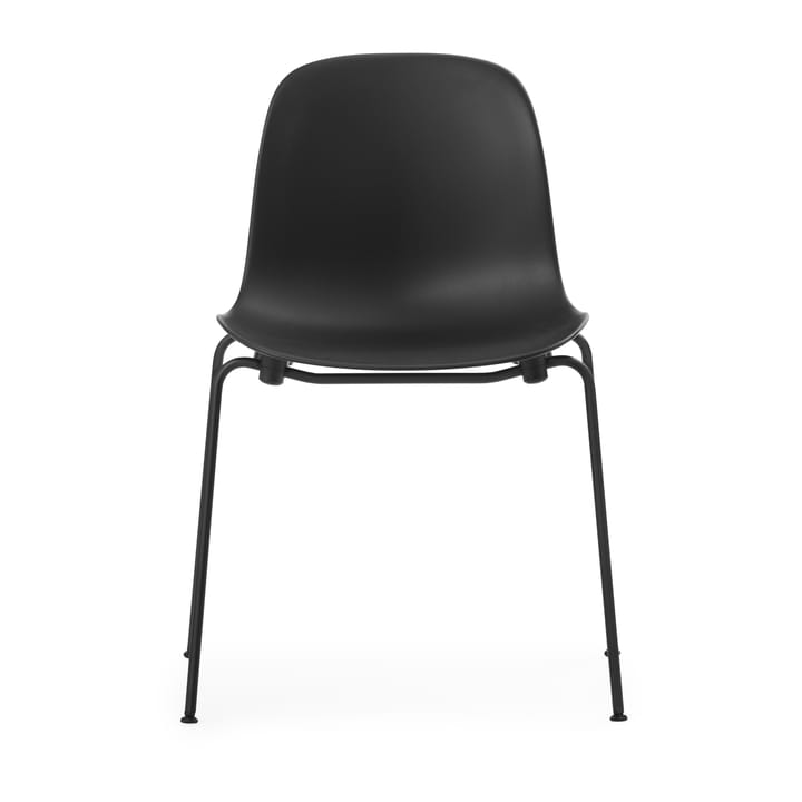 Form Chair cadeira empilhável com pés pretos, 2 peças, Preto Normann Copenhagen