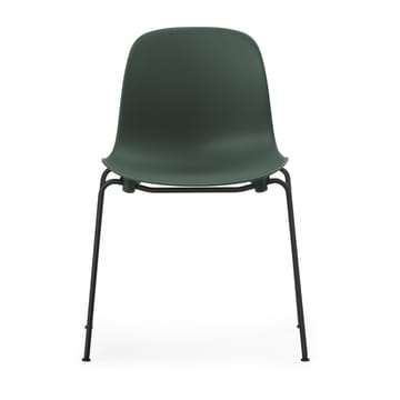 Form Chair cadeira empilhável com pés pretos, 2 peças, Verde - undefined - Normann Copenhagen