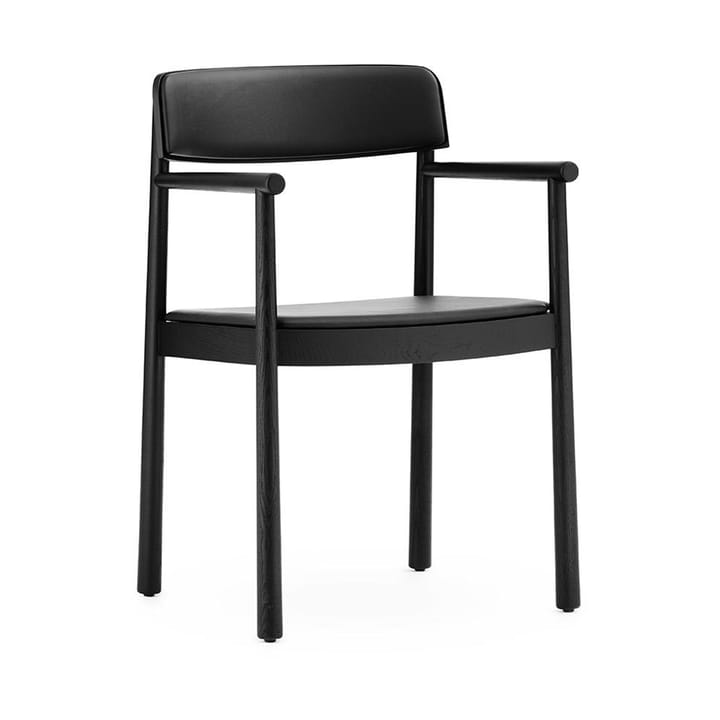 Herit poltrona com almofada - Black/ Ultra Leather - Black - Normann Copenhagen