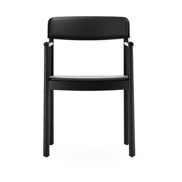 Herit poltrona com almofada - Black/ Ultra Leather - Black - Normann Copenhagen