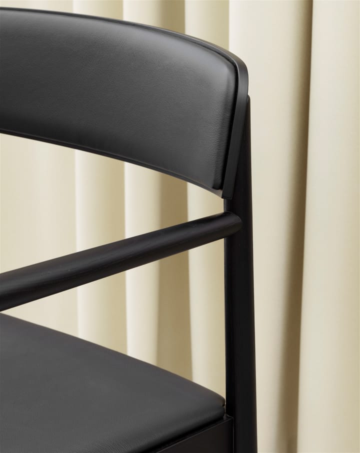 Herit poltrona com almofada - Black/ Ultra Leather - Black - Normann Copenhagen