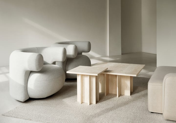 Mesa de centro Edge grande, Travertine Normann Copenhagen