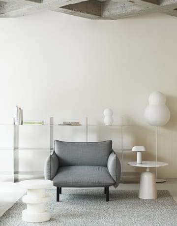 Mesa giratória ajustável Ø55 cm - Mármore branca - Normann Copenhagen