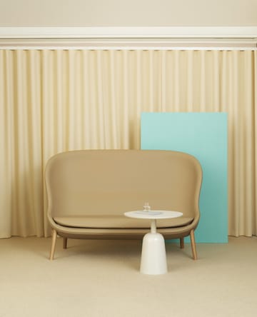 Mesa giratória ajustável Ø55 cm - Mármore branca - Normann Copenhagen