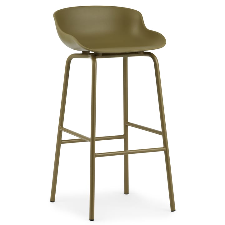 Pernas de metal de banco alto Hyg 75 cm - Verde azeitona - Normann Copenhagen