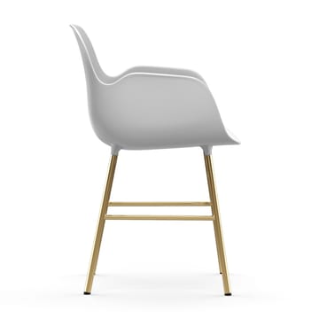 Poltrona pernas bronze Form - Branco - Normann Copenhagen