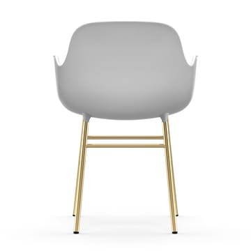 Poltrona pernas bronze Form - Branco - Normann Copenhagen