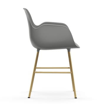 Poltrona pernas bronze Form - Cinza - Normann Copenhagen