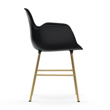 Poltrona pernas bronze Form - Preto - Normann Copenhagen