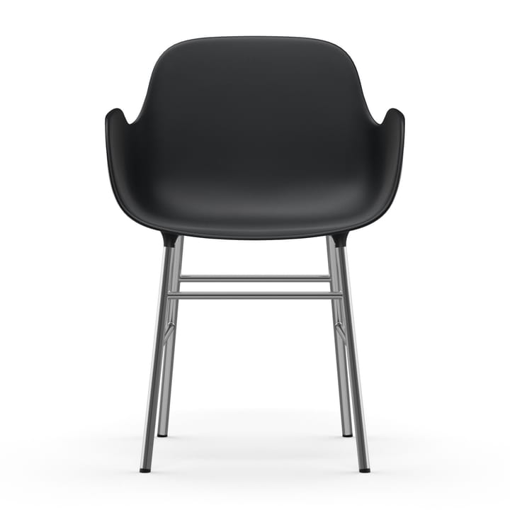 Poltrona pernas cromadas Form, Preto Normann Copenhagen