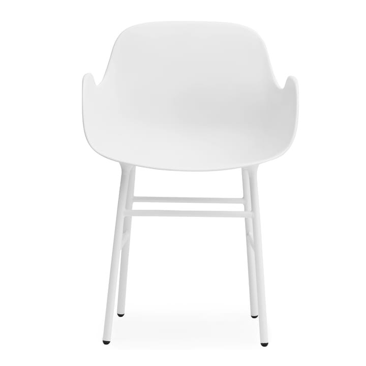 Poltrona Pernas de metal Form, Branco Normann Copenhagen