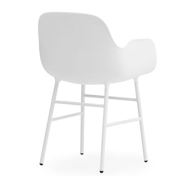 Poltrona Pernas de metal Form - Branco - Normann Copenhagen