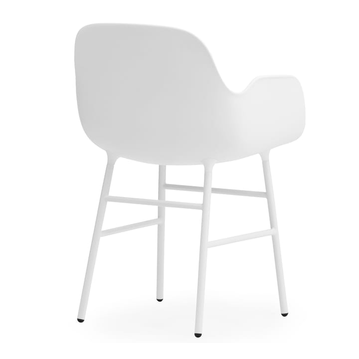 Poltrona Pernas de metal Form, Branco Normann Copenhagen