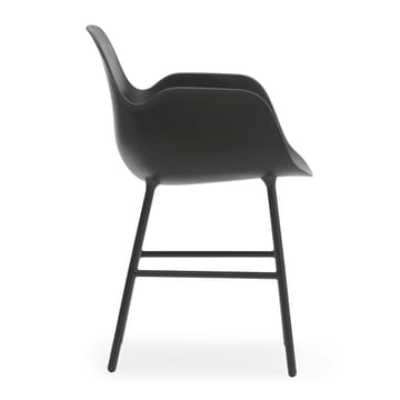 Poltrona Pernas de metal Form - Preto - Normann Copenhagen