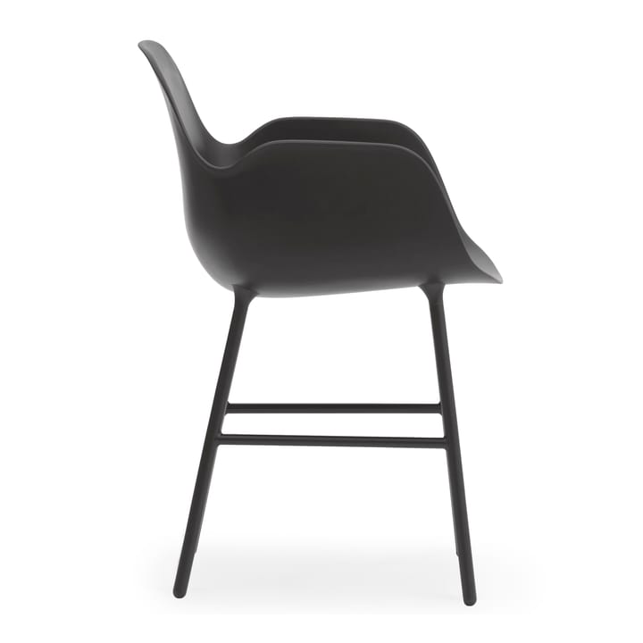 Poltrona Pernas de metal Form, Preto Normann Copenhagen