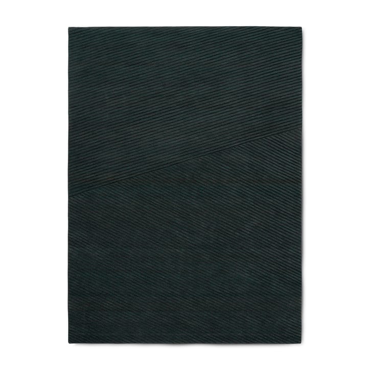 Tapete redondo Row médio 170x240 cm, Dark green Northern