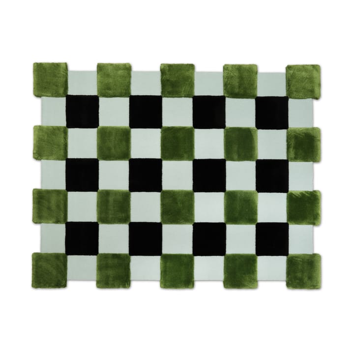 Tapete ODC Segment Rug Collection Square - Green-black-mint, 142x198 cm - Ogeborg