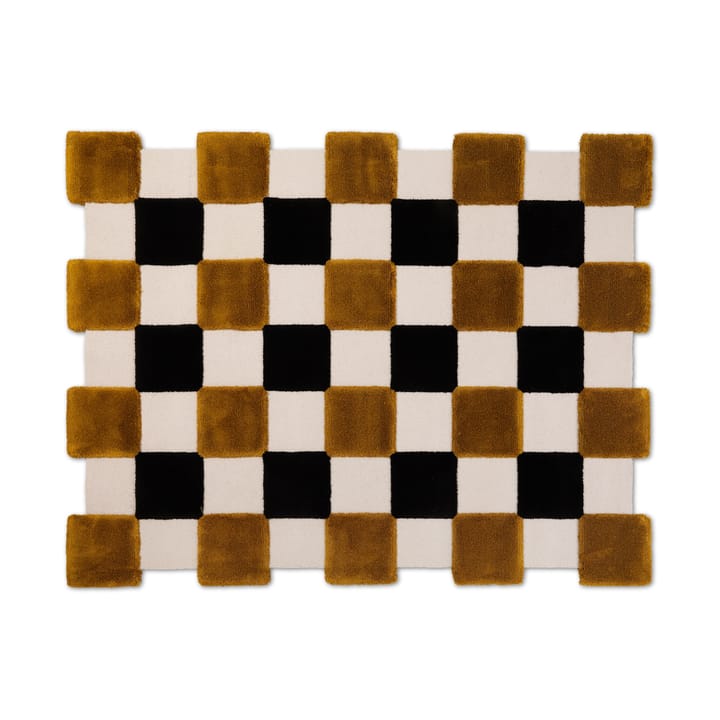 Tapete ODC Segment Rug Collection Square - Ochre-beige-black, 142x198 cm - Ogeborg