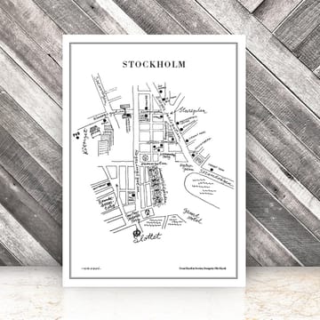 Póster Stockholm  - 50x70 cm - Olle Eksell