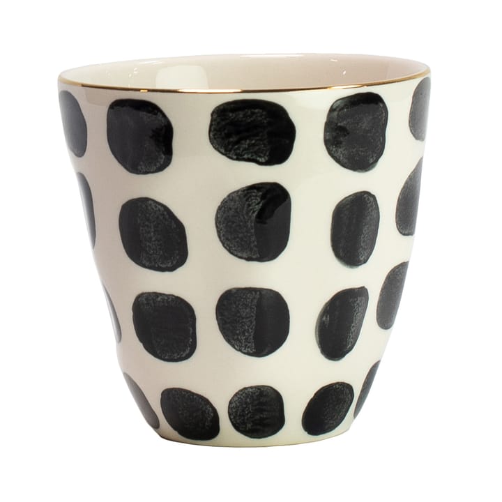 Caneca Vigdis - preto e branco-dourado - Olsson & Jensen