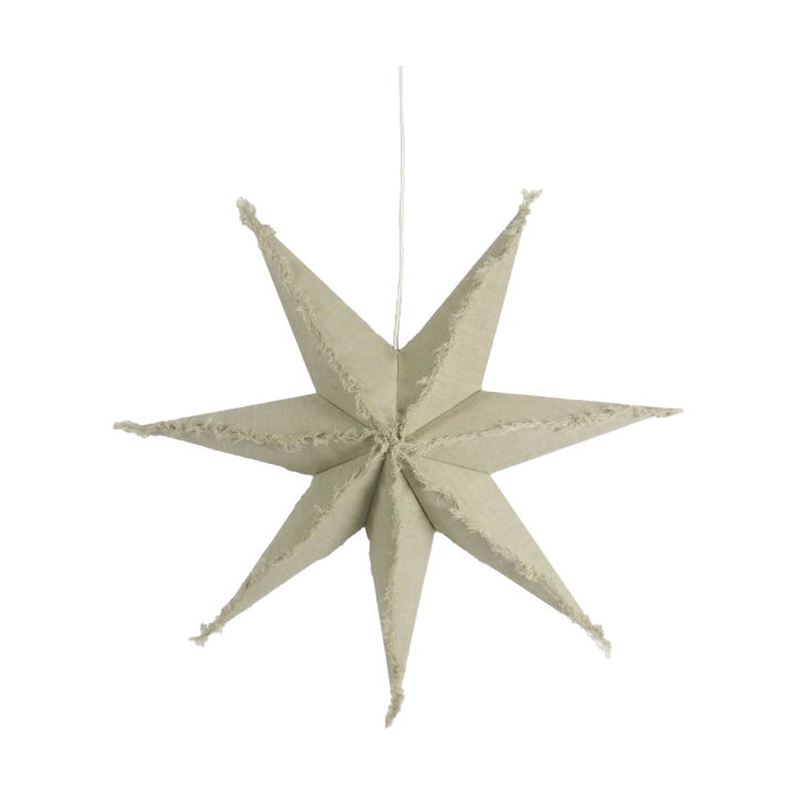 Estrela de Natal Lino 68 cm - Natureza - Olsson & Jensen