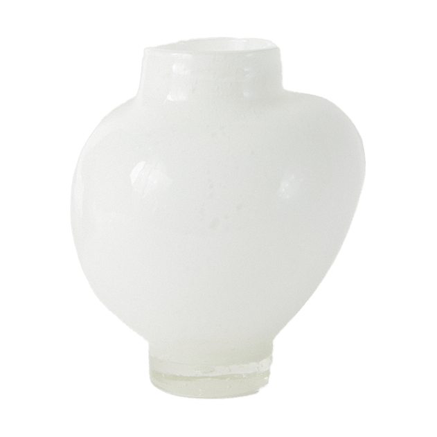 Vaso Mila pequeno 19,5 cm - Branco - Olsson & Jensen