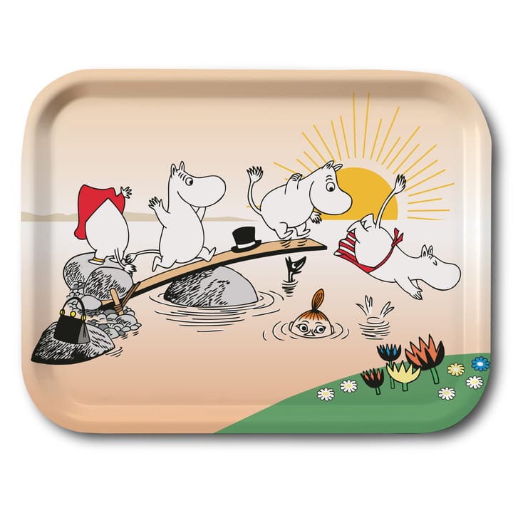 Tabuleiro Moomin evening swim - 27x20 cm - Opto Design