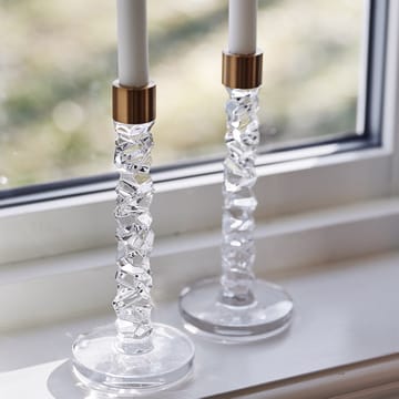 Suporte de velas Carat latão - altura 18,3 cm - Orrefors