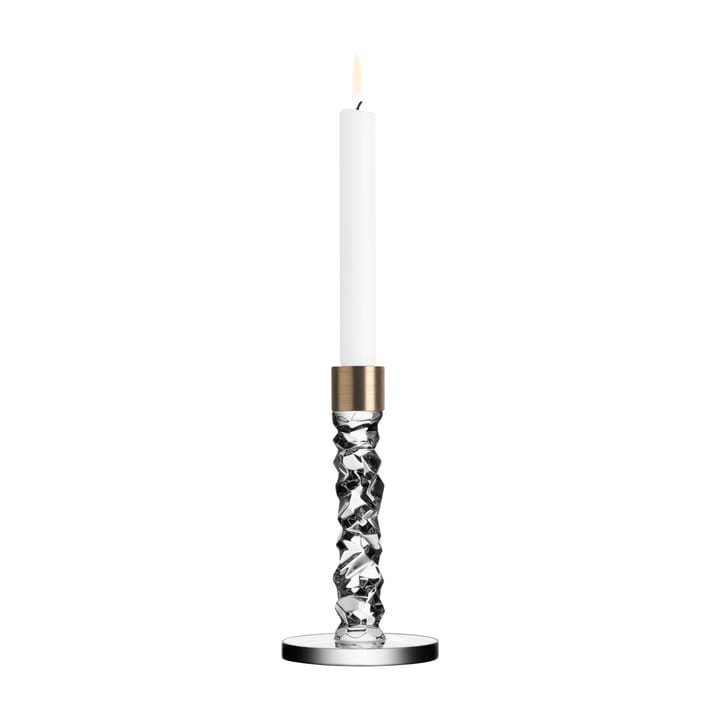 Suporte de velas Carat latão - altura 18,3 cm - Orrefors