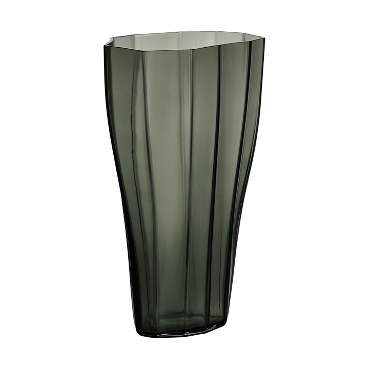 Vaso Reed 30 cm, Verde musgo Orrefors