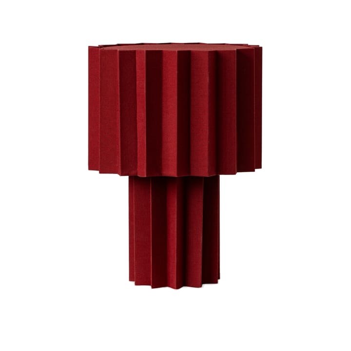 Candeeiro de mesa Plissé textil - Vermelho - Örsjö Belysning