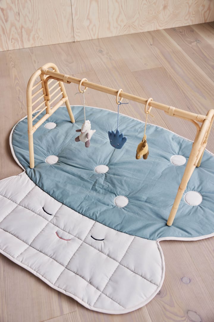 Brinquedos Dino play para babygym, Beige-saffron-aqua blue OYOY