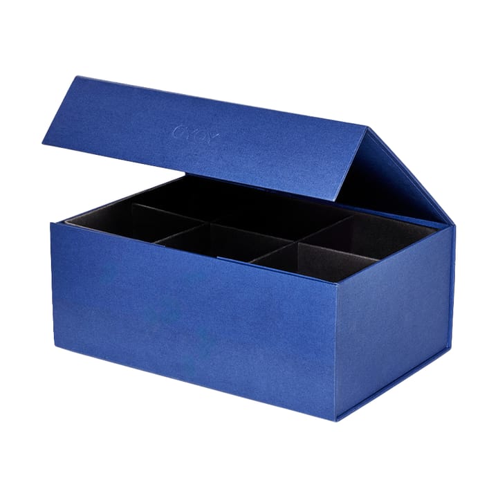 Caixa de armazenamento Hako 18x25 cm - Optic blue - OYOY