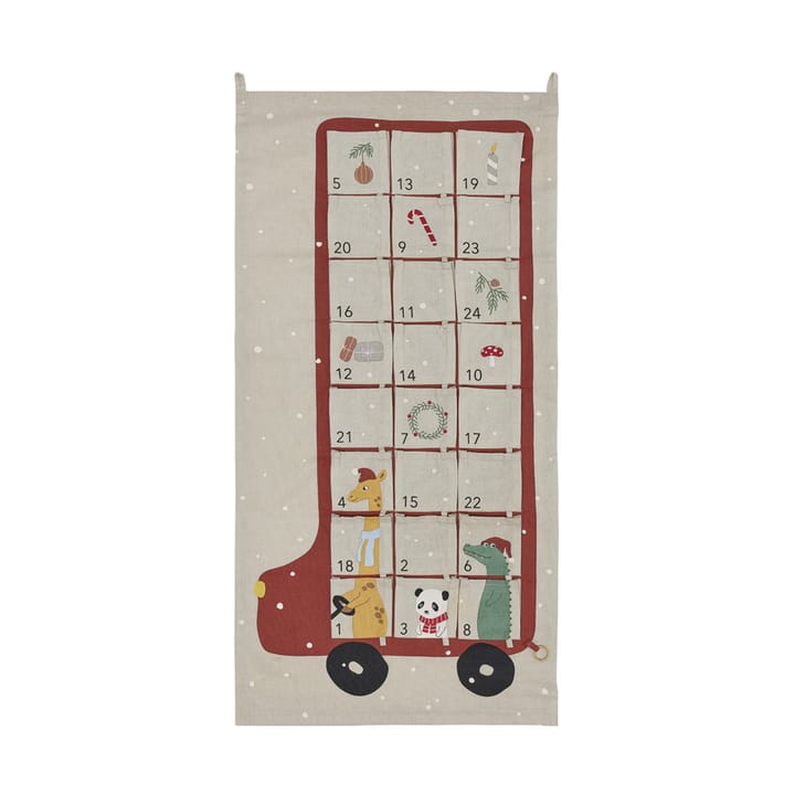 Calendário do Advento Buss 52x104 cm - Clay-red - OYOY