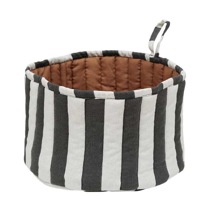 Cesta de pão Toppu Ø24 cm - Black-white -taupe - OYOY