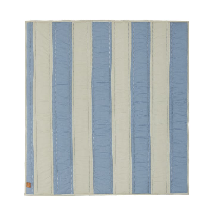 Striped quiltad colcha 130x140 cm - Blue-clay - OYOY